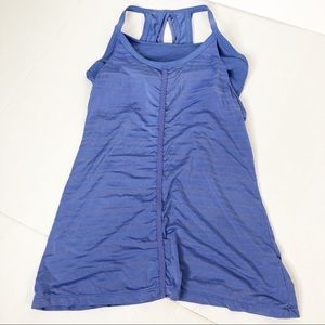 Athleta Purple Striped Tank Top Size S